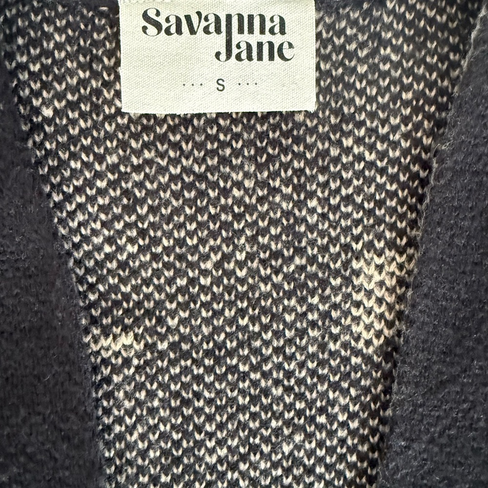Black and Tan Cardigan - Picture 3 of 6